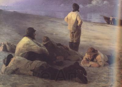 Peder Severin Kroyer Fishermen on the Skagen Beach (nn02) Spain oil painting art